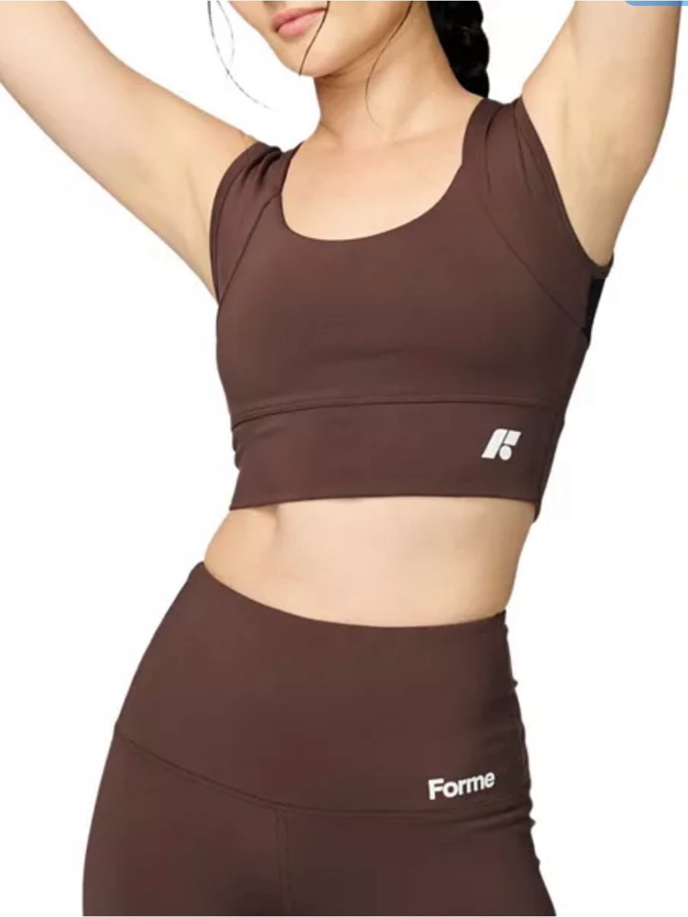 Forme Women's Padded Power+ Bra for Posture & Back Support Size XS Brown NWT